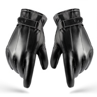 奥本男士手套秋冬保暖防水防风加绒加厚触屏皮手套骑车手套触屏皮手套