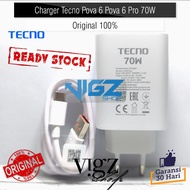 Tecno Pova 6 Pova 6 Pro 70W Charger Original 100%