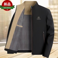 OCSHEAN  เสื้อโค้ทผู้ชายเสื้อโค้ทวัยกลางคนและผู้สูงอายุเสื้อแจ็คเก็ตลำลองเสื้อผ้าพ่อ