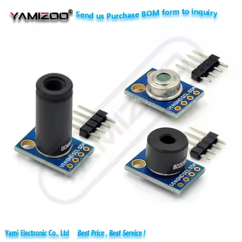 MLX90614ESF-DCI Sensor Module MLX90614 Infrared Temperature Sensors GY-906-DCI IIC Connector Long Di