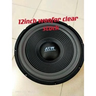 500W ATW 12 inches Inci Car Woofer Subwoofer Max 340MM Audio System Woofer 4 ohms Speaker Bass 92DB