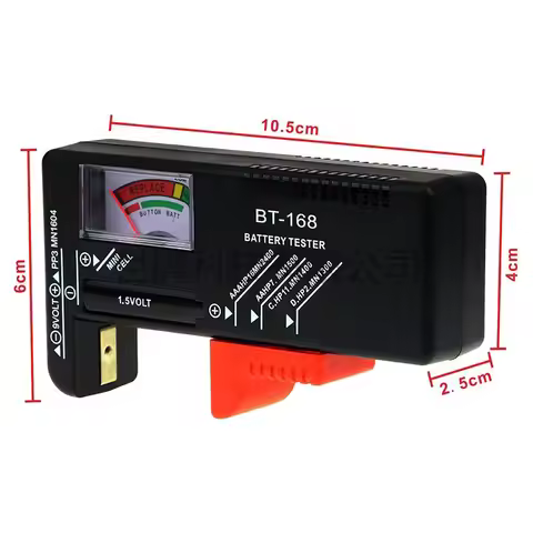 BT168 Digital Battery Tester Volt Checker for AA AAA 9V Button Multiple Size Battery Tester Voltage 