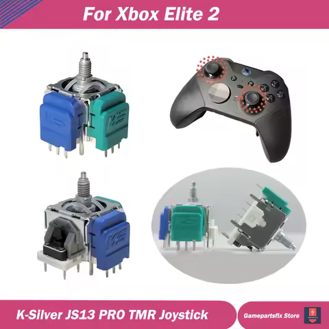 2/10pcs K-Silver JS13 Pro TMR Joystick for Xbox Elite 2 Gamepad 3D Analog ThumbStick TMR Electromagn