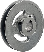 BK52-1 Single Groove Fixed Bore V Belt Pulley,Electric Motor Pulley 4.95 inch Outside Dia;1 inch Bor