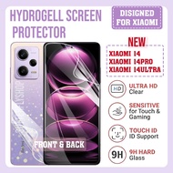 LAYAR [Antiscratching] Screen Protector Front Back Screen Guard Hydrogell Xiaomi 14 pro 14 ultra