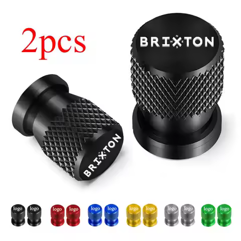 2PCS For BRIXTON Cromwell 125 250 1200 Crossfire 500 Storr 500 Sunray 125 Tyre Valve Cap Accessories