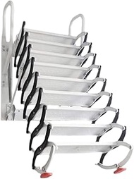 Attic Telescopic Ladder Wall Hanging Step Ladder Extension Loft Folding Ladder Load 500kg/1102lb Att
