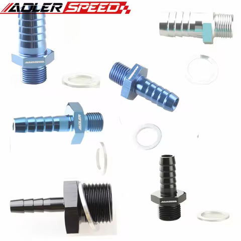 M10x1.0 M12x1.5 M14x1.5 M18x1.5 To Hose Barb Fitting Adapter Fuel Pump Inlet