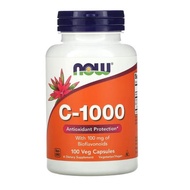Now Foods Vitamin C Vitamin C-1000 with Bioflavonoids, 100 Veg Capsules, Vegan Supplement