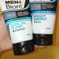 MEN'S Biore Facial Foam Cool Oil Clear 100g /MEN's Biore Facial Foam bright energy 100g