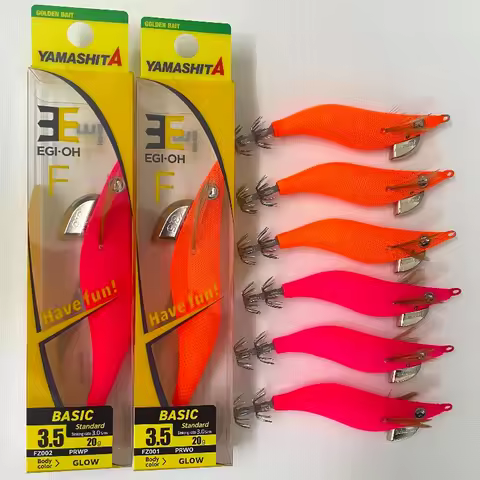 FZ001/FZ002 New Color YAMASHITA 2.0 2.5 3.0 3.5 Super EGI-OH F GLOW Cuttlefish Rocket Squid EGI JIG 