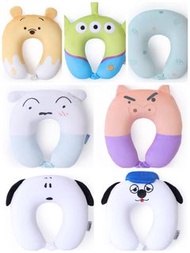 台灣代購🍄正版✨蠟筆小新 Snoopy 維尼 Winnie the Pooh 三眼仔 頸枕 U形枕 U枕 小白 左衛門 Olaf 歐拉夫