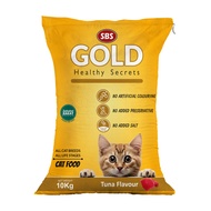 [10KG] Makanan Kucing Premium SBS GOLD Tiada Pewarna | Premium Cat Food|Cat Kibbles|Kibbles|Cat Food