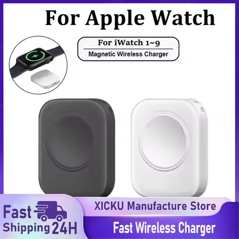 Magnetic Wireless Fast Charger for Apple Watch series 5 6 7 8 9 SE Type C For iPhone convert Charger