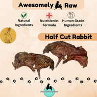 Air Dried Half Cut Rabbit Carcass Dehydrated Whole Rabbit Pet Dog Chew Pet Chew 宠物零食 风干半全兔 手工磨牙 手工宠物