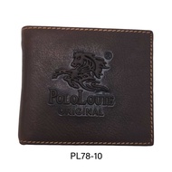 Original Polo Louie Mens Genuine Cow Leather Smart Wallet Dompet Lelaki Kulit Lembu