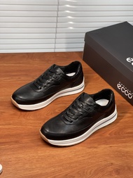 Authentic Ecco Men's รองเท้าลำลอง รองเท้าหนัง รองเท้าวิ่ง รองเท้าผ้าใบ AY1014041