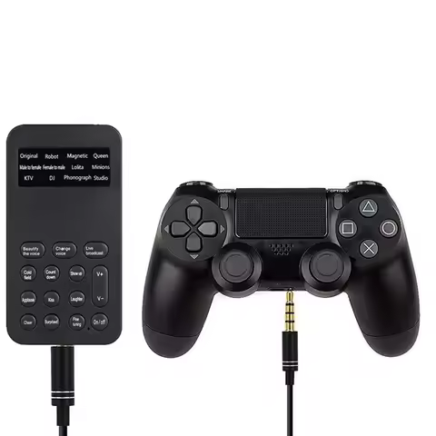 ABUO-Voice Changer Handheld Microphone Voice Changer With Sound Multifunctional Effects Machine For