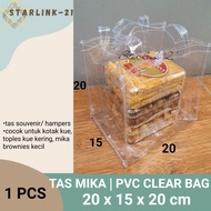 CLEAR MICA BAG | Cake Jar Bag Cake Box 20x15x20
