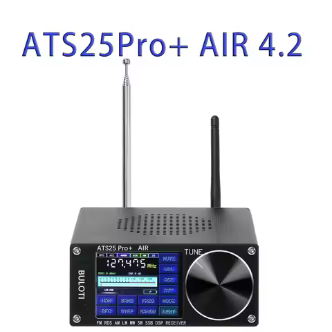 ATS25 Pro+ AIR 118Mhz-135.975Mhz Bluetooth version full radio receiver FM SW SSB MW LW firmware 4.2 