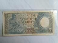 uang kuno asli 10 rupiah tahun 1963