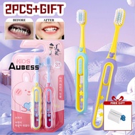 【free Gift】2pcs Baby 3-sided Toothbrush 3-12 Years Old Super Soft Bristles Toothbrushes For Kids Ora