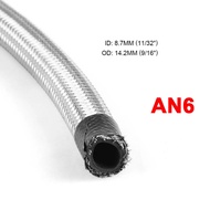 AN6 Universal fuel hose Stainless Steel Oil hose Oil pipe fitting hose Kit Braided hose Fuel Oil Lin