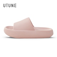 UTUNE Thick Sole Slippers Women Men Couple Soft Platform Home Shoes Outdoor Home Summer EVA Non-slip