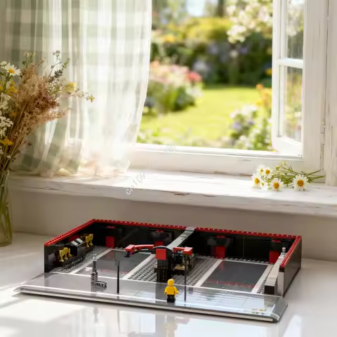 540Pcs MOC F1 Pit Lane And Garage Realistic Layout Building Blocks Assemble Toys DIY Creative Christ