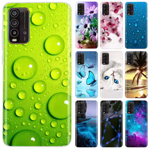 For Xiaomi Redmi 9T Case on Redmi 9T Soft Silicone TPU Back Cover Phone Case For Xiaomi Redmi 9T 9 t