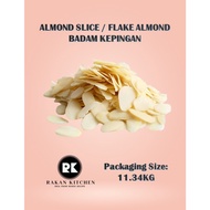 RK Almond Flake Almond Slice Badam Kepingan Premium Grade 1 CTN 11.34KG