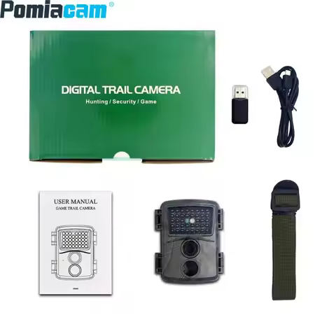 HD 1080P 12MP Resolution Outdoor Hunting Cam Night Vision Mini Hunting Trail Camera Wildlife Hunting