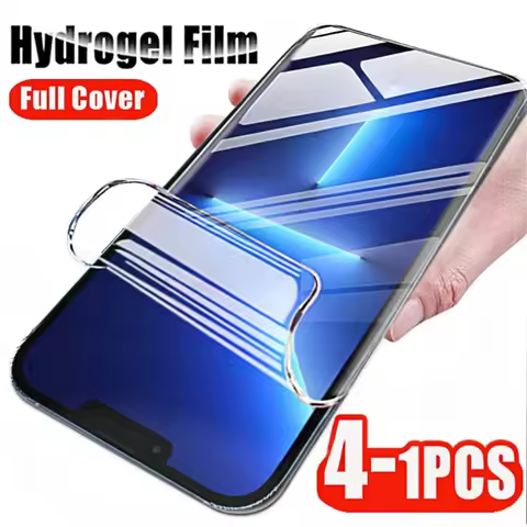 4-1pcs for Apple Iphone 13 12 11 8 7 6 6s Pro Max Plus Mini Screen Protector Soft Hydrogel Film for 