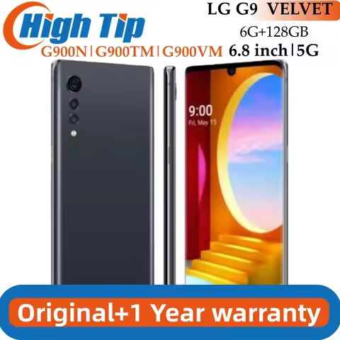 Original Unlocked LG G9 5G LM-G900N G900TM LG VELVET Mobile Phone 6GB Ram 128GB Rom 6.8'' Screen Sma