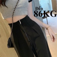 Khóa Sắt Phéc Mơ Tuya Liền Cạp Quần Ống Rộng Lưng Cao Dài 97CM Vải Tuyết Mưa cao cấp Có Big Size tới