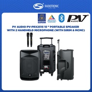 PV Audio PV-PRX2515 15” Portable Speaker (with 2 Handheld Microphones) SIRIM & MCMC Approved