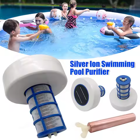 Swimming Pool Ionizer Algae Resistance Copper Silver Ion Pool Ionizer Solar Powered Swim Pool Water