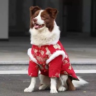 CNY clothes, CNY clothes for large dogs, for pets with peacock motifs