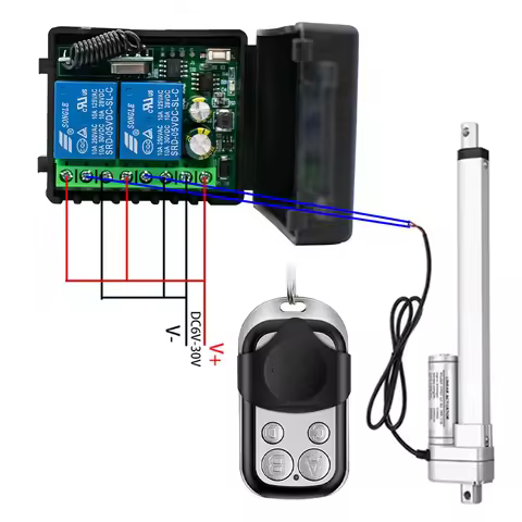 DC12V-24V Actuator Motor Controller,Actuator Remote Control, 10A Current, Actuator with Remote