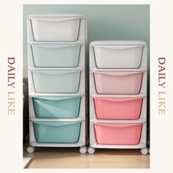 Daily Like | 3 / 5 Layer Almari Baju Baby Plastic Cupboard Storage Box Rak Baju Organizer Kabinet