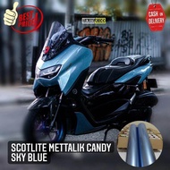 STICKER SCOTLITE DARK GREY CANDY STIKER SKOTLET HITAM CANDY KUALITAS PREMIUM SCOTLET HHITAM METALIK