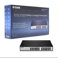Switch Hub D-Link 24 Port Gigabit Unmanaged Dlink DGS-1024C Switch