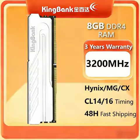 KingBank Origina DDR4 RAM 8G 3200MHz Hynix Chip SS/MG/JH/HY/CX CL14/16 High Performance for Desktop 