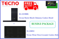 TECNO HOOD AND HOB BUNDLE PACKAGE FOR ( KA 2238BK &amp; TG 208VC ) / FREE EXPRESS DELIVERY