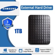 SAMSUNG external hard disk 2TB/1TB ฮาร์ดดิสก์ hdd external USB3.0 2.5" ที่เก็บข้อมูลแบบพกพา รับประกั