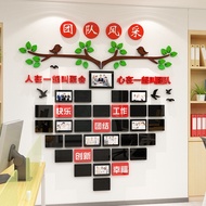 Employee Style Photo Display Wall3d 3D Acrylic Wall Stickers for Corporate Company Promotional Board