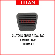 MITSUBISHI CANTER FE639 ISUZU HICOM 4.3 CLUTCH &amp; BRAKE PEDAL RUBBER PAD MANUAL