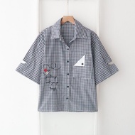 KEMEJA A2384 Women's Combination Shirt