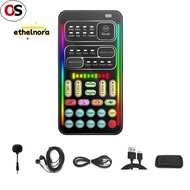 OS I9 Voice Changer Full Kit Multiple Audio Effect Bluetooth Live Sound Cards Ultra-Thin Portable Li