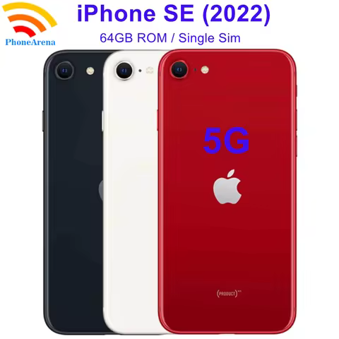 New Arrival iPhone SE 2022 64GB Se3 ROM A15 Bionic Chipset 12MP Camera 4.7' Original Retina LCD Fing